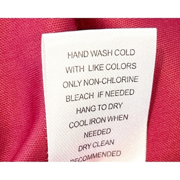 Daniel Rainn Women's Raised Dot Lace Crochet Cranberry  Peasant Blouse Sz Small - Picture 6 of 8